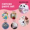 Incraftables Canvas and Paint set for Adults. Acrylic Painting Kit with 3 Canvases, 3 Brushes &#x26; 6 Acrylic Colors &#x26; Palette. Art Canvas Painting Kit for Kids. Premium Paint Kit for Artists &#x26; Beginners
